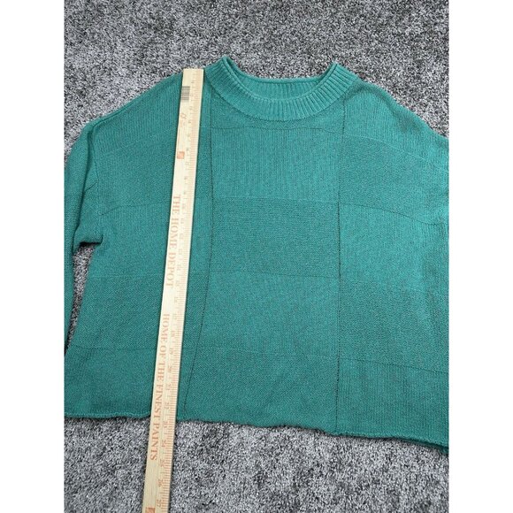 Free People‎ Beach Sweater Knit S Boxy Fit Pullover Coastal Grandma Aesthetic - Picture 2 of 8